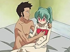 Erotic lovemaking with an anime teen